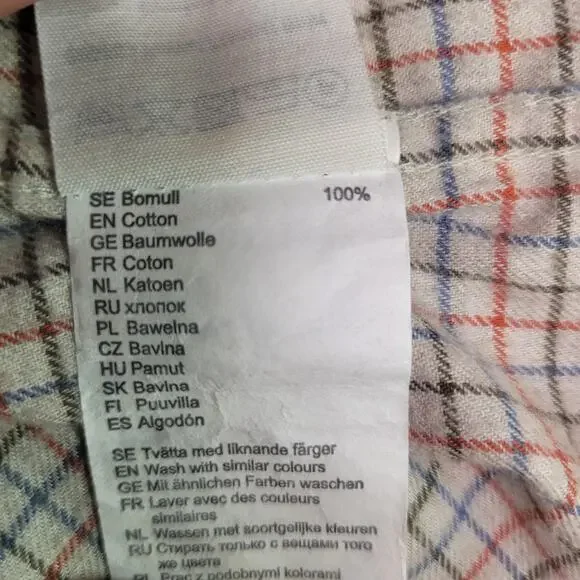 Fjall Raven Mens Plaid Button Down Shirt 2XL XX Large Forest Flannel - Picture 16 of 16